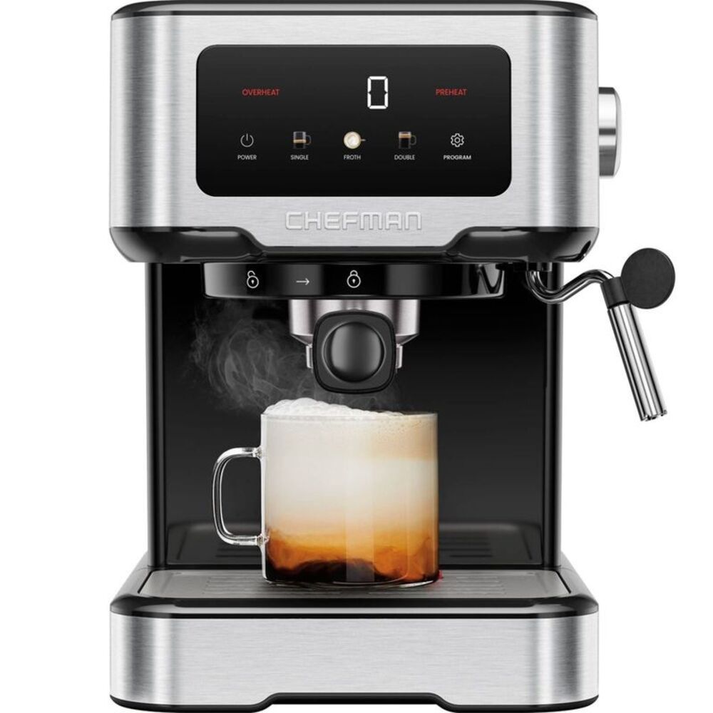 Chefman CraftBrew Espresso Machine Stainless Steel